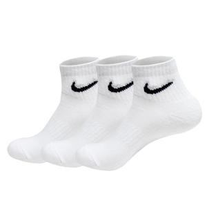 나이키 에브리데이 라이트웨이트 3켤레 세트 기능성 발목 양말 흰색 SX7677-100