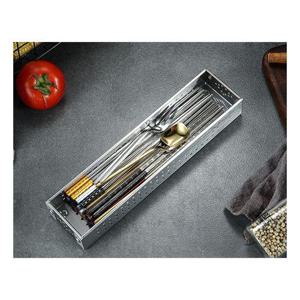 주방용품 물빠짐 스텐 수저 트레이 수저통 수저함 보관함 소형