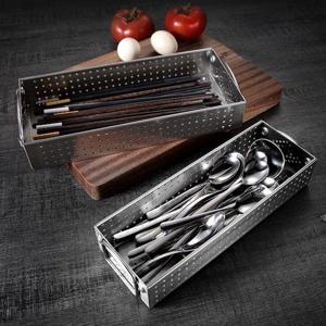 주방용품 물빠짐 스텐 수저 트레이 수저통 수저함 보관함 중형