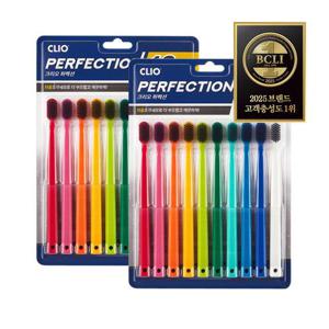 크리오 퍼펙션 차콜 초극세모 비비드 칫솔 10입 x2개 cp