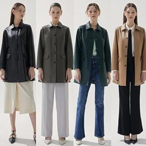 [헤스티지]여성 램스킨 노에버튼코트