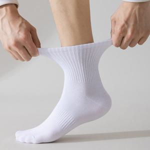 남성 국산 면100 스포츠 무지 중목양말 5켤레