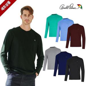 [아놀드파마]아놀드파마 남성 스탠다드 코튼 긴팔티셔츠 3종세트