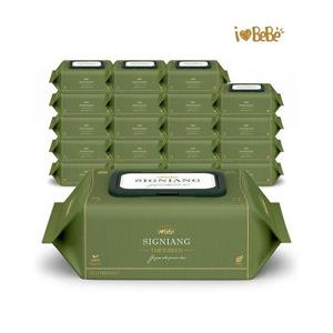 [아이러브베베]시그니앙 더그린 레이온100% 75g 77매 20팩 캡형 아기물티슈