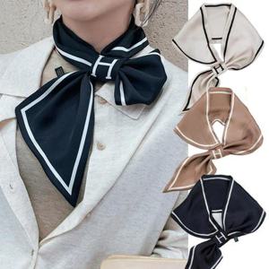 드뮤어 스카프 여성용 미니 쁘띠 실크 방도