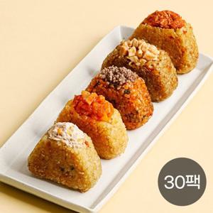 [다신샵] 찰현미&곤약 누룽지 주먹밥 10가지맛 30팩 한달식단 / 국내산현미 저당 식단관리
