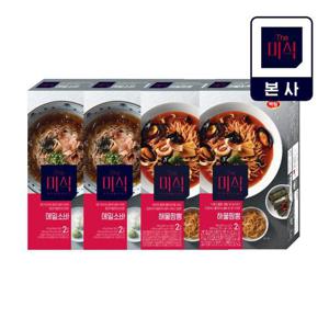 [더미식] 해물짬뽕 584g 2개 (292g *4개입) + The미식 메밀소바 478g 2개 (239g *4개입)