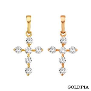 [골드피아] 14K 퓨어 크로스 펜던트