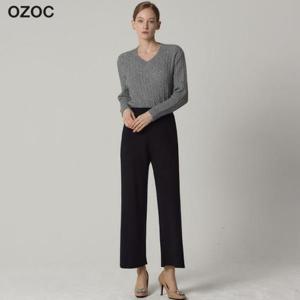 [오조크(OZOC)] 밴딩 와이드 니트 팬츠 (택가격: 70000원)