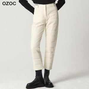 [오조크(OZOC)] 스트레이트핏 패딩 기모 팬츠 (택가격: 128000원)