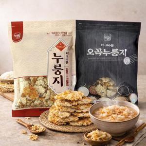 미식본가 오곡누룽지 4팩 + 파로 카무트 4팩 (530gx8팩) 식사대용 어르신간식 특허받은 누룽지