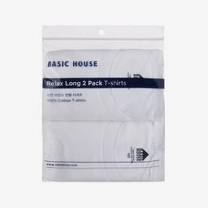 [APP전용] 베이직하우스 BH 롱기장 2PACK반팔티셔츠
