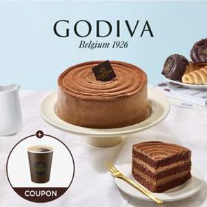 고디바 레이어케이크/솔티 카라멜 초콜릿 케이크 +아메리카노 쿠폰 사은품