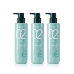 아모스 녹차실감 샴푸 중건성용 500g (촉촉한타입) 1+1+1 (G)