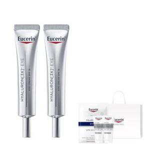 하이알루론 3X 아이크림 15ml 2개 [증]에피셀린세럼 미니14ml+마스크팩1매+쇼핑백