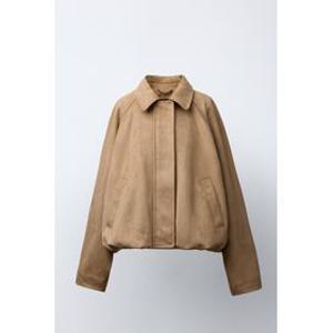 국내배송 ZARA 자라 주니어 키즈 페이크 스웨이드 봄버 재킷 샌드 1168701711 1680859