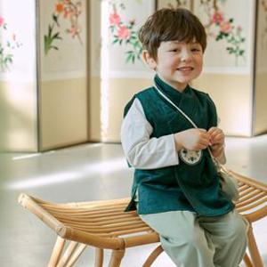 주말 깜짝특가 온유나래 조끼 상하 남아 아기 한복세트