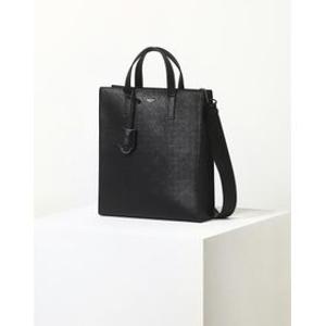 [선물포장]HJBA5F885BK_블랙 참장식 크로스 겸용 남녀공용 미니 토트백