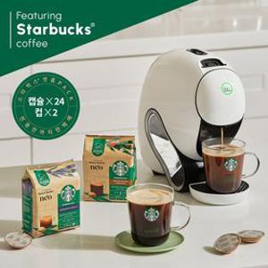 돌체구스토 커피머신 네오 번들 화이트+캡슐2박스+글라스머그2P+네오 더블윌글라스잔 250ml