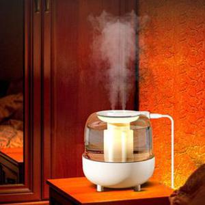 에어탱크 대용량 4L 가습기 LED 무드등 듀얼 저소음 가습기