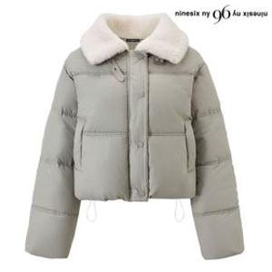 양털 카라 밑단 스트링 패딩 점퍼 (NP4JJ036L0)