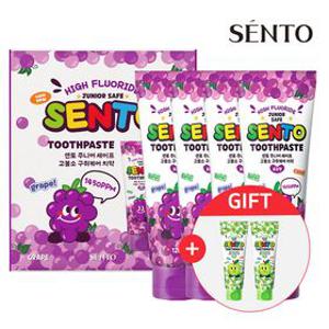 [APP전용] [치약2개 증정/ 최종가 10,560원]센토 주니어 세이프 구취케어 고불소 어린이치약 120g 4개/8개