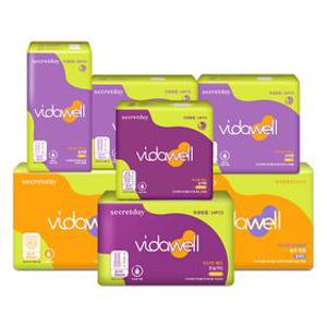 [4+1팩] 비다웰 요실금 이너핏 라이너 슈퍼롱 플러스 18P 5팩 시크릿데이