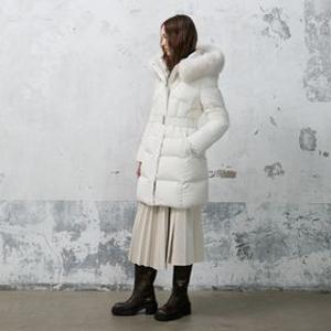 슬림 웨이스트 폭스퍼 구스점퍼 ER4TD004