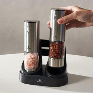 디온리 자동충전 소금 후추 전동 그라인더 1+1 올인원세트 통후추 NKG424S