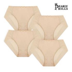 페리힐즈 여성용 노라인 자국 없이 매끈한 여자 햄팬티 4매
