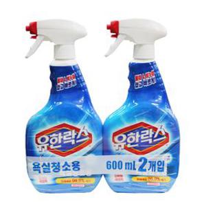 유한락스 욕실청소용 600ml 2개입