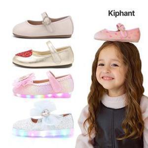 [키펀트] 여아구두 아동구두 LED 슬립온 스니커즈 운동화  공주구두