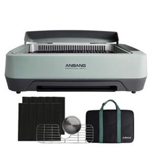 NEW 시즌7 연기 잡는 안방그릴 맥스 AB1201MF 전기그릴 전용가방과 추가필터 10개포함