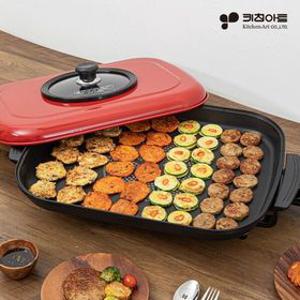 [키친아트(가전)] 국내산 키친아트 라팔 퀸콜드라블 점보팬 전기그릴 KH-C30 61cm 초대형 잔치팬