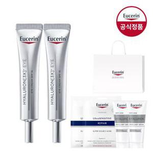 하이알루론 3X 아이크림 15ml 2개 [증]에피셀린세럼 미니14ml+마스크팩2매+쇼핑백