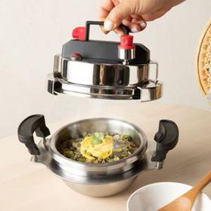 [주방미학] IH 심플 미니 통삼중 가마솥밥 압력솥 1.2L