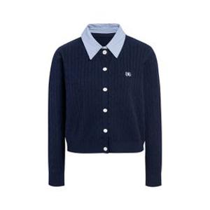 [S/S버전] 시그니처 카라 레이어드 케이블 가디건 GS3N1PO361