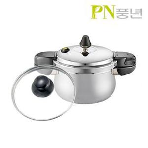 풍년압력밥솥 스테인레스 통5중 압력솥 하이클래드 파이브IH 2인용+유리뚜껑/ 인덕션 겸용, 바닥 딤플구조