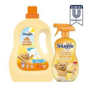 [APP전용][최종가 12,900원]스너글 유연제 2L + 탈취제 470ml 허거블코튼/허거블선샤인/블루스파클