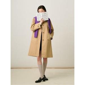 코튼 롱 맥 코트  베이지 (BF523TC01A)