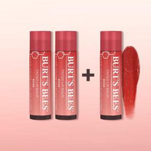 [APP전용] [버츠비공식][2+1]틴티드 립밤 로즈 듀오(+틴티드 로즈 증정)