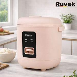 루베크 미니 전기밥솥 핑크 RU-1218P 자동보온 계란찜기