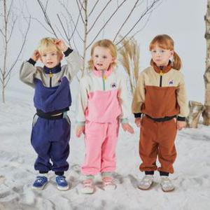 [밀리밤] 밀리배색반집업플리스세트 MLMS23T8A_7358