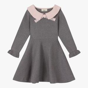 [치크] 세일러 레이스 리본 스웨터 원피스 CKOK23T1G_7358