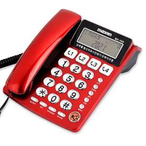 맥슨전자 유선전화기 MS-388 강력벨 사무실 발신번호표시 가정용 효도 어르신 단축다이얼 일반 전화