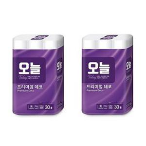 [오늘] 천연펄프 3겹화장지 30M 30롤 1+1팩