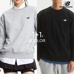 [1+1] [뉴발란스] 남녀공용 프리미엄 라운드 기모 긴팔 맨투맨