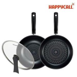 [해피콜] [28cm 3종 세트] 스텔라 IH 프라이팬 세트 (홈쇼핑 HIT 상품) (28cm+28cm궁중+28유리뚜껑)