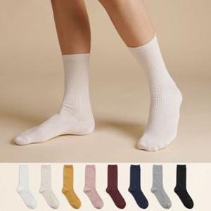 무료배송 8팩 20cm 프리미엄 여자 골지 긴목 장목 양말