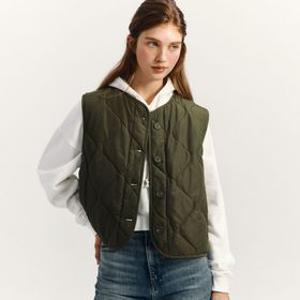 물결 퀼팅 베스트(MAFDVT02NKH)